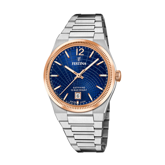 Festina RELOJ DE MUJER FESTINA SWISS MADE RIVÉ F20066/3 AZUL