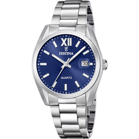 Festina RELOJ FESTINA ACERO CLÁSICO F20707/7 AZUL CORREA DE ACERO INOXIDABLE 316L HOMBRE