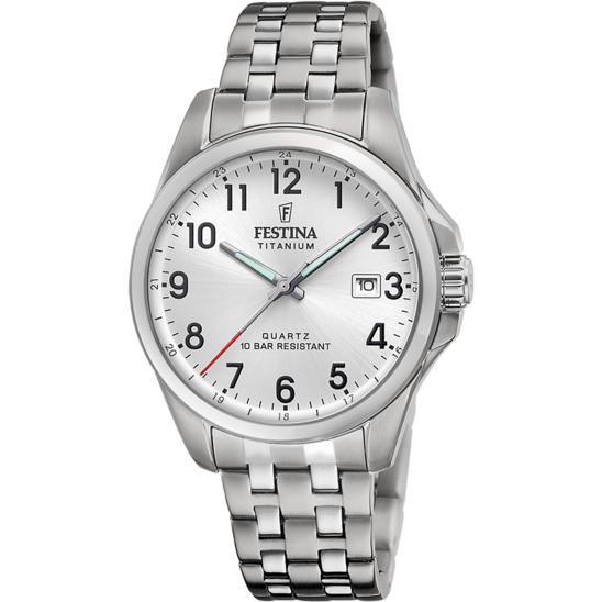 Festina RELOJ FESTINA CALENDARIO TITANIUM F20696/1 BLANCO CORREA DE TITANIO HOMBRE
