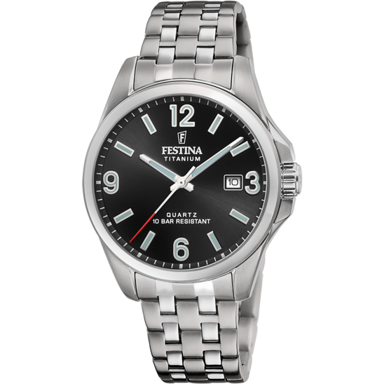 Festina RELOJ FESTINA CALENDARIO TITANIUM F20696/3 NEGRO CORREA DE TITANIO HOMBRE