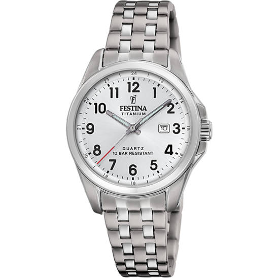 Festina RELOJ FESTINA CALENDARIO TITANIUM F20697/1 BLANCO CORREA DE TITANIO MUJER