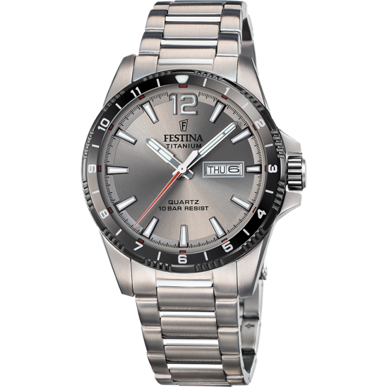 Festina RELOJ FESTINA CALENDARIO TITANIUM F20698/1 GRIS CORREA DE TITANIO HOMBRE