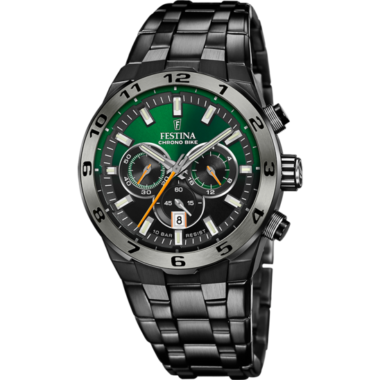 Festina RELOJ FESTINA CHRONO BIKE F20673/2 VERDE CORREA DE ACERO INOXIDABLE 316L HOMBRE