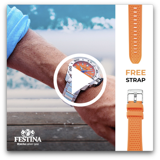 Festina RELOJ FESTINA DIVER F20665/6 AZUL CORREA DE ACERO INOXIDABLE 316L HOMBRE