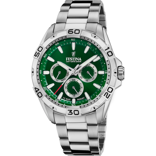 Festina RELOJ FESTINA F20623/3 VERDE CORREA DE ACERO INOXIDABLE 316L HOMBRE