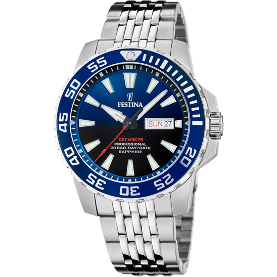 Festina RELOJ FESTINA F20661/1 AZUL CORREA DE ACERO INOXIDABLE 316L HOMBRE