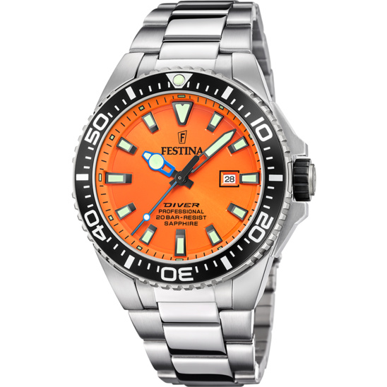 Festina RELOJ FESTINA F20663/4 NARANJA CORREA DE ACERO INOXIDABLE 316L HOMBRE