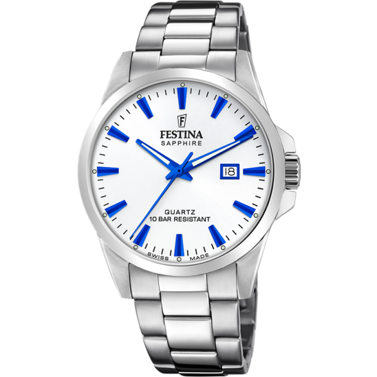 Festina RELOJ FESTINA SWISS F20024/5 BLANCO CORREA DE ACERO INOXIDABLE 316L HOMBRE