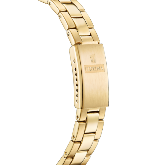 Festina RELOJ FESTINA SWISS MADE ACERO CLÁSICO F20050/1 BEIGE CORREA DE ACERO INOXIDABLE 316L MUJER