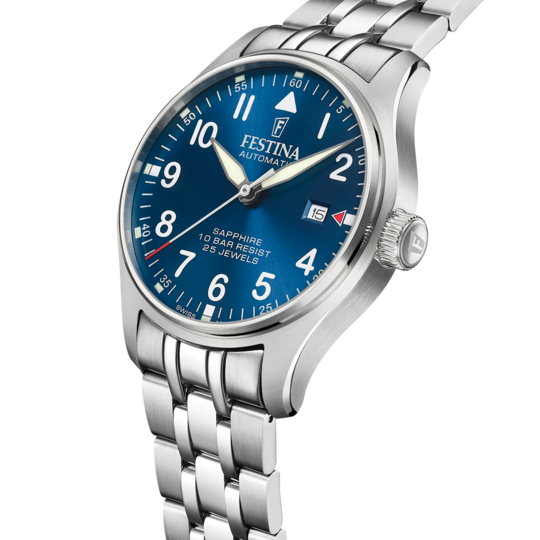 Festina RELOJ FESTINA SWISS MADE AUTOMATIC F20151/C AZUL CORREA DE ACERO INOXIDABLE 316L HOMBRE