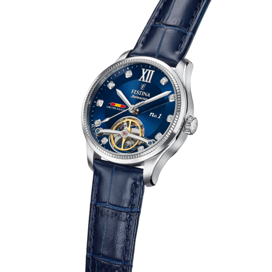 Festina RELOJ FESTINA SWISS MADE F0120/2 AZUL CORREA DE CUERO MUJER