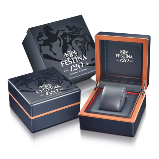 Festina RELOJ FESTINA SWISS MADE F0120/2 AZUL CORREA DE CUERO MUJER