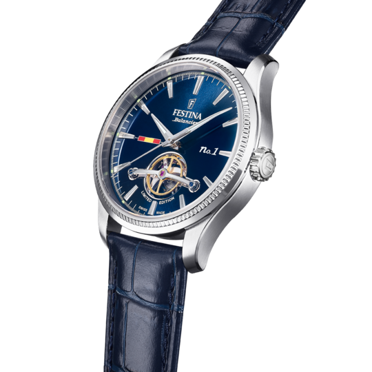 Festina RELOJ FESTINA SWISS MADE F1902/2 AZUL CORREA DE CUERO HOMBRE