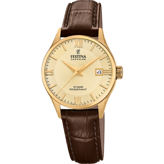 Festina RELOJ FESTINA SWISS MADE F20011/6 BEIGE MUJER