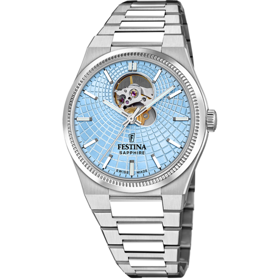 Festina RELOJ FESTINA SWISS MADE F20053/5 AZUL CORREA DE ACERO INOXIDABLE 316L HOMBRE