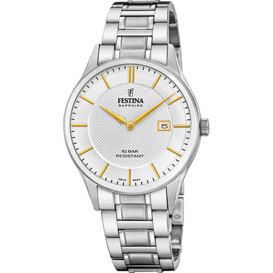 Festina RELOJ FESTINA SWISS MADE F20067/2 PLATEADO HOMBRE