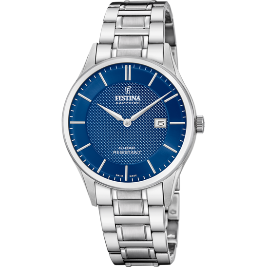 Festina RELOJ FESTINA SWISS MADE F20067/4 AZUL HOMBRE