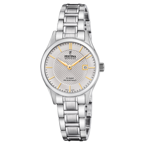 Festina RELOJ FESTINA SWISS MADE F20068/4 GRIS MUJER