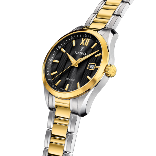 Festina RELOJ FESTINA SWISS SWISS MADE F20027/4 NEGRO CORREA DE ACERO INOXIDABLE 316L HOMBRE