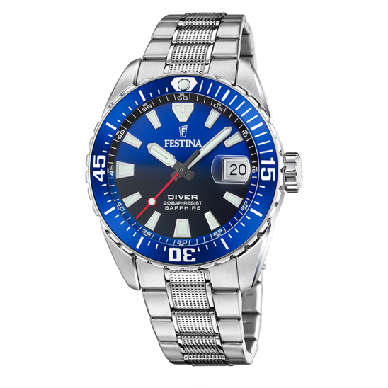 Festina RELOJ FESTINA THE ORIGINALS F20669/1 AZUL CORREA DE ACERO INOXIDABLE 316L HOMBRE