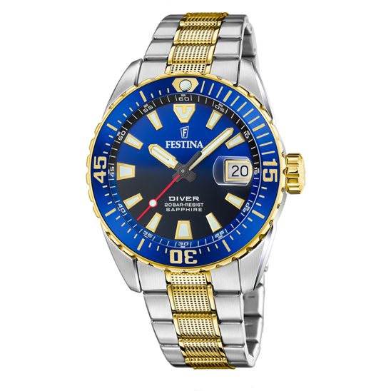 Festina RELOJ FESTINA THE ORIGINALS F20706/1 AZUL CORREA DE ACERO INOXIDABLE 316L HOMBRE