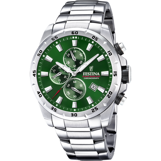 Festina RELOJ FESTINA TIMELESS CHRONOGRAPH F20463/3 VERDE CORREA DE ACERO HOMBRE