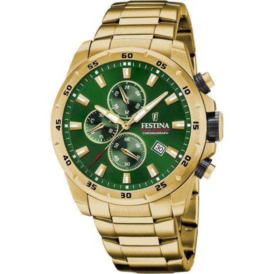 Festina RELOJ FESTINA TIMELESS CHRONOGRAPH F20541/3 VERDE CORREA DE ACERO HOMBRE