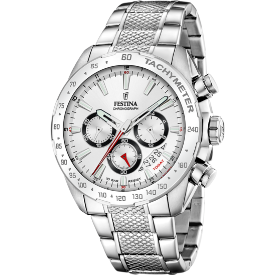 Festina RELOJ FESTINA TIMELESS CHRONOGRAPH F20668/1 BLANCO CORREA DE ACERO INOXIDABLE 316L HOMBRE