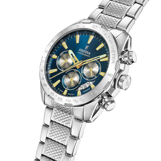 Festina RELOJ FESTINA TIMELESS CHRONOGRAPH F20668/5 AZUL CORREA DE ACERO INOXIDABLE 316L HOMBRE