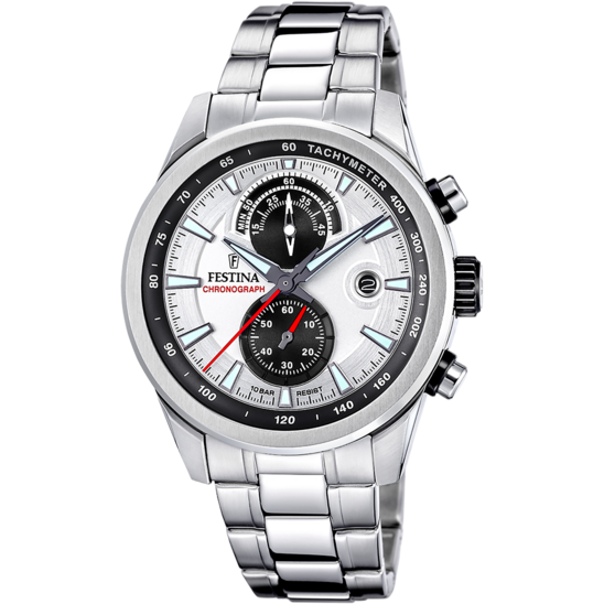 Festina RELOJ FESTINA TIMELESS CHRONOGRAPH F20694/1 PLATEADO CORREA DE ACERO INOXIDABLE 316L HOMBRE