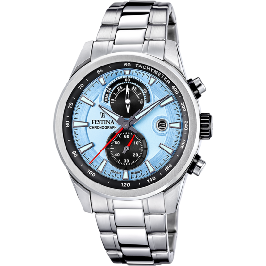 Festina RELOJ FESTINA TIMELESS CHRONOGRAPH F20694/2 AZUL CORREA DE ACERO INOXIDABLE 316L HOMBRE