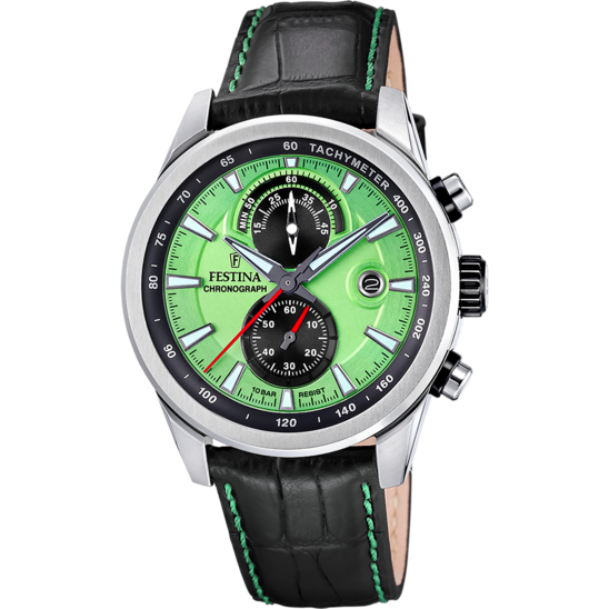 Festina RELOJ FESTINA TIMELESS CHRONOGRAPH F20695/3 VERDE CORREA DE PIEL HOMBRE