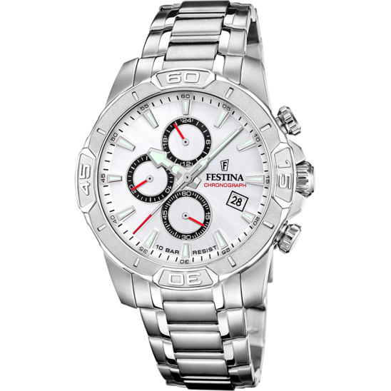 Festina RELOJ FESTINA TIMELESS CHRONOGRAPH F20704/1 BLANCO CORREA DE ACERO INOXIDABLE 316L HOMBRE