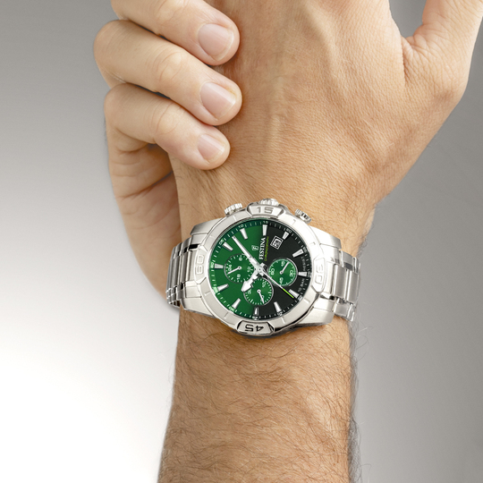 Festina RELOJ FESTINA TIMELESS CHRONOGRAPH F20704/5 VERDE CORREA DE ACERO INOXIDABLE 316L HOMBRE