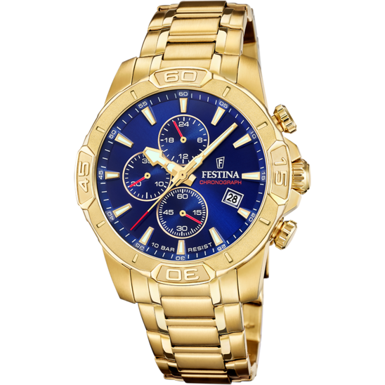 Festina RELOJ FESTINA TIMELESS CHRONOGRAPH F20705/3 AZUL CORREA DE ACERO INOXIDABLE 316L HOMBRE