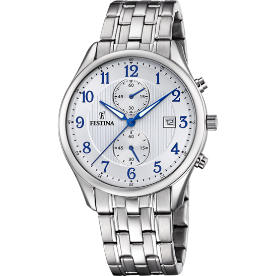 Festina RELOJ FESTINA TIMELESS CHRONOGRAPH F6854/A BLANCO CORREA DE ACERO INOXIDABLE 316L HOMBRE