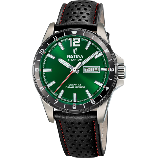 Festina RELOJ FESTINA TITANIUM F20699/3 VERDE CORREA DE PIEL HOMBRE