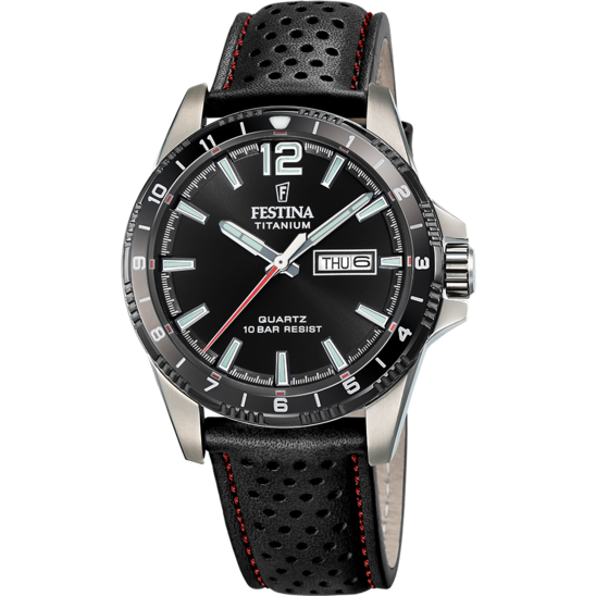 Festina RELOJ FESTINA TITANIUM F20699/4 NEGRO CORREA DE PIEL HOMBRE