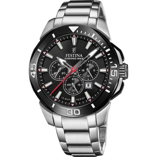 Festina RELOJ PARA HOMBRE FESTINA CHRONO BIKE NEGRO CON CORREA DE ACERO F20641/D