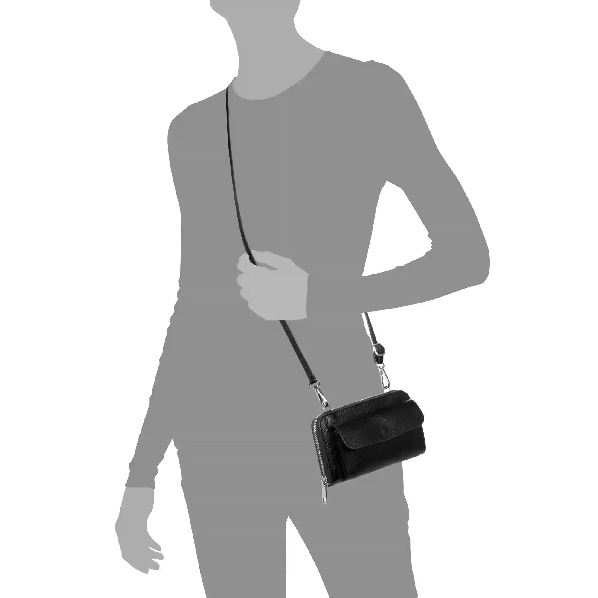 Firenze Artegiani Acceglio Cartera Mujer.Piel Auténtica Dollaro