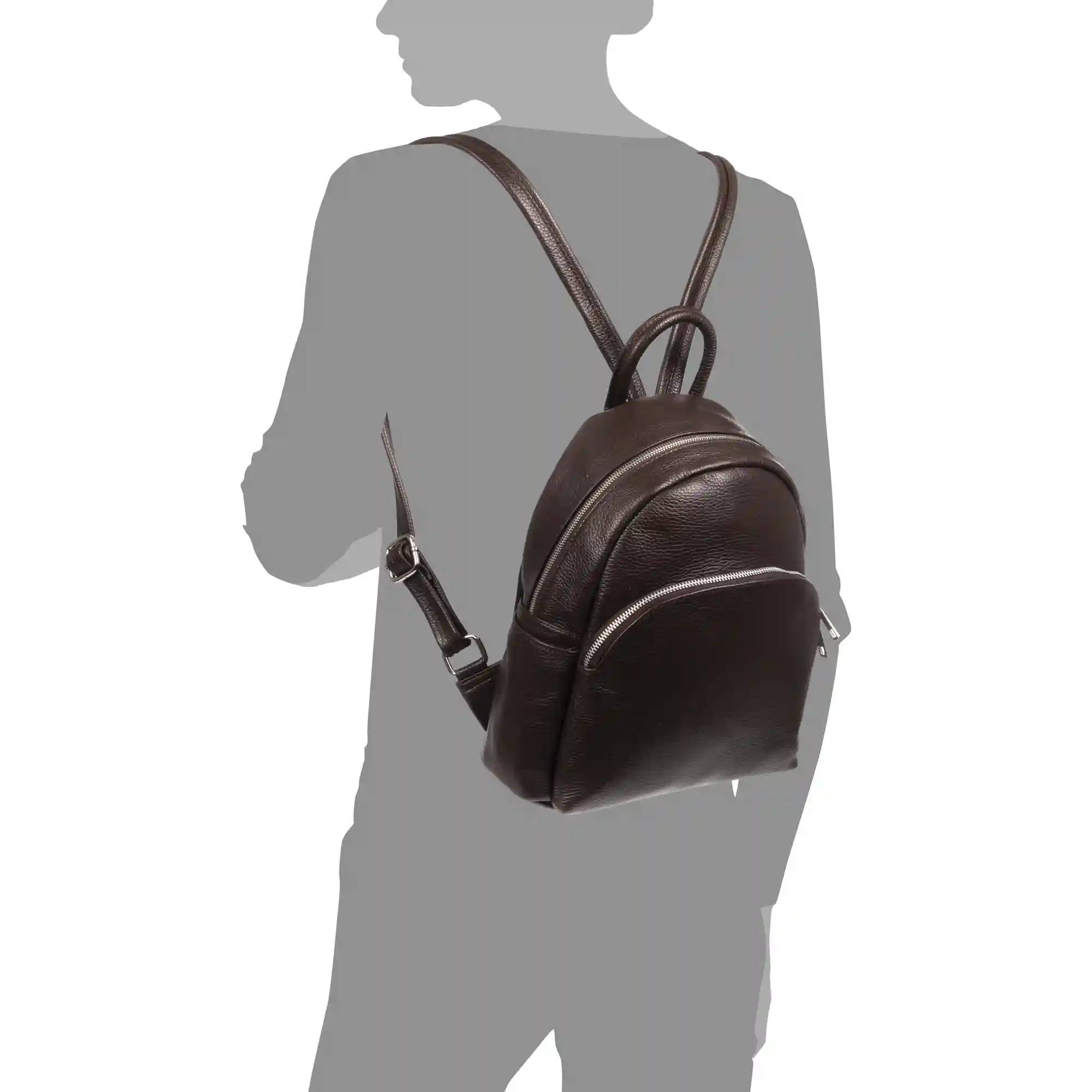 Firenze Artegiani Acquafondata Bolso Mochila Piel Auténtica Dollaro