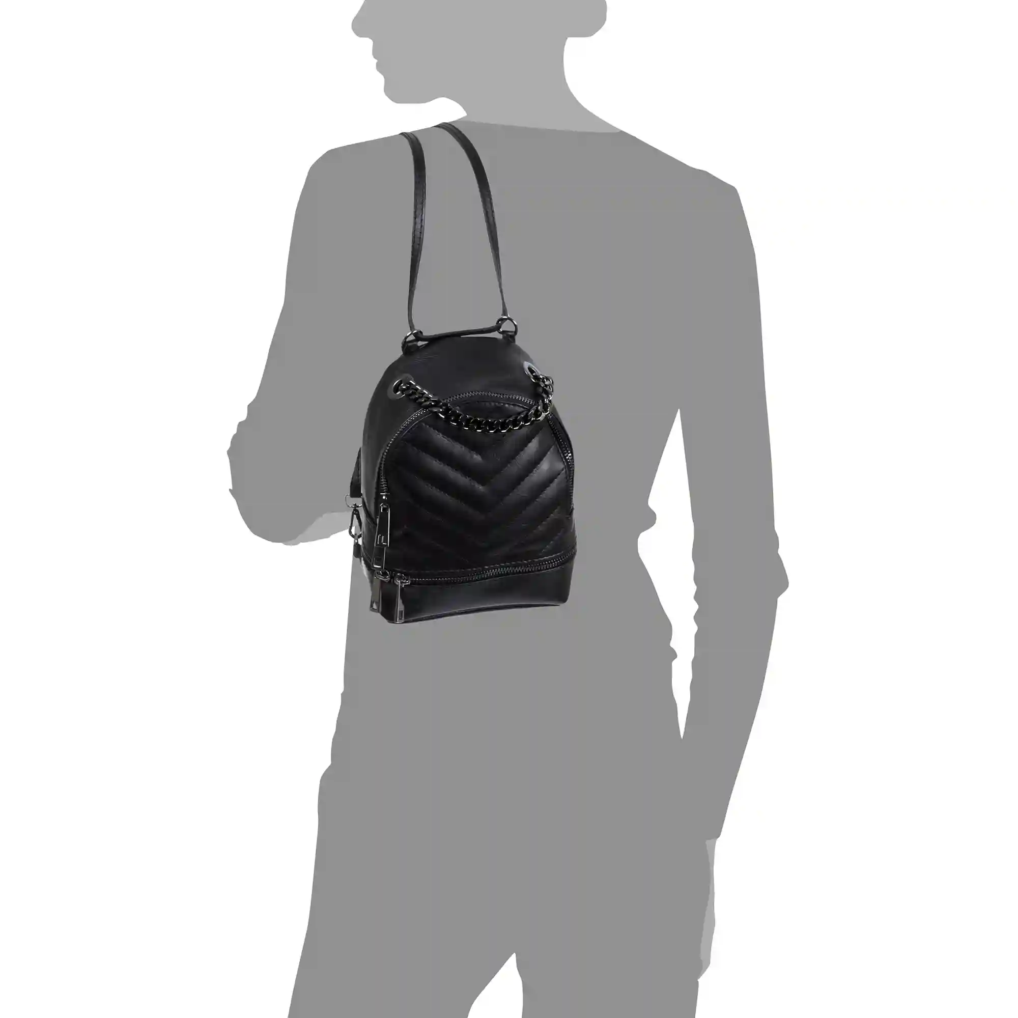 Firenze Artegiani Affile Bolso Mochila Mujer.Piel Auténtica Sauvage