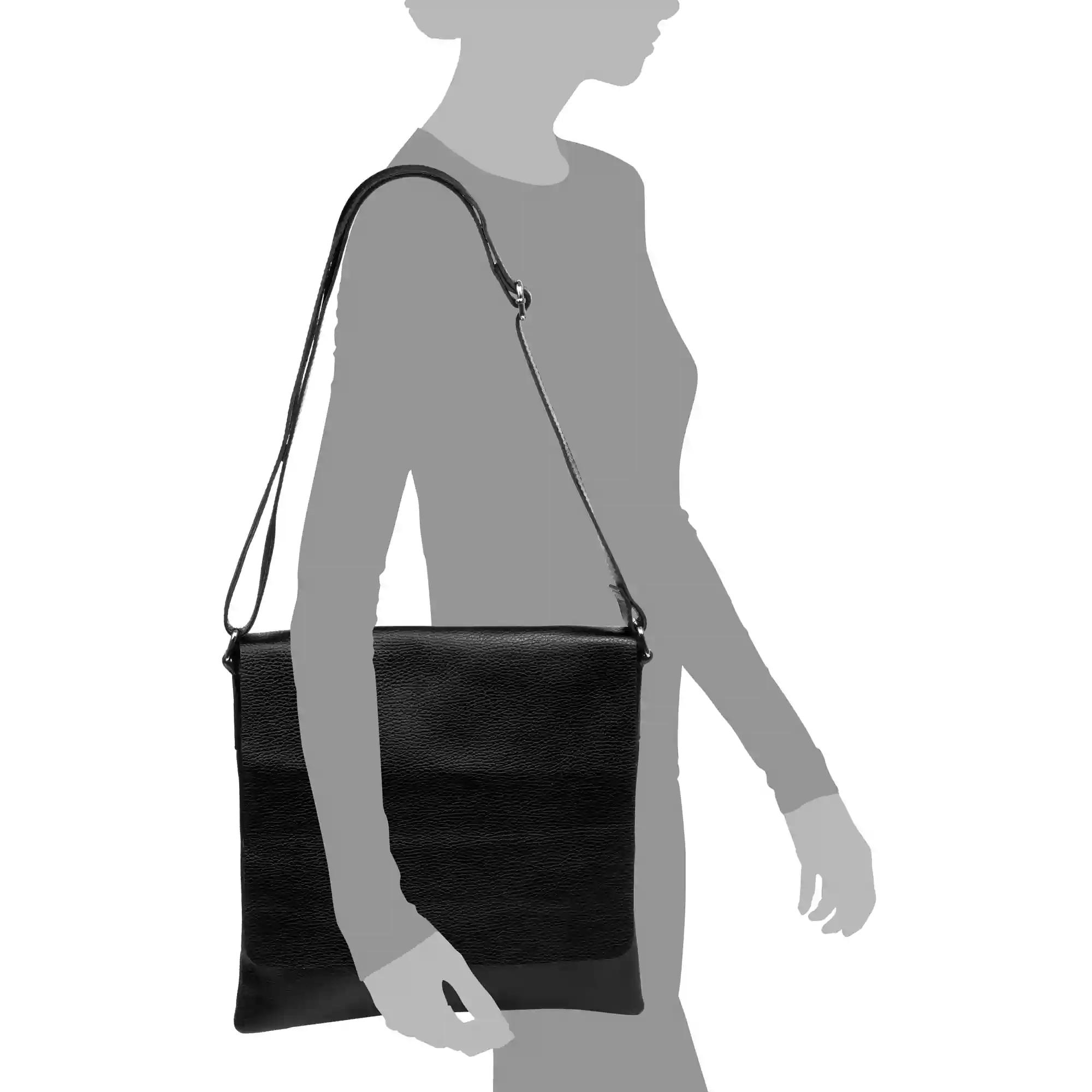 Firenze Artegiani Agnadello Bolso Messenger Mujer. Piel Auténtica Dollaro