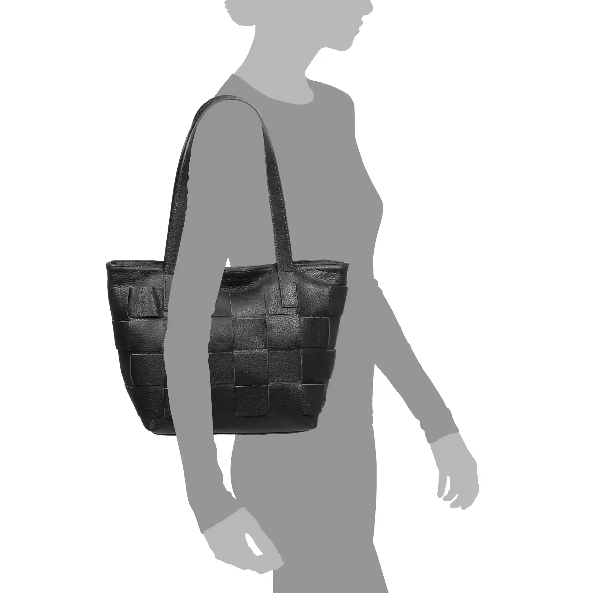 Firenze Artegiani Agnone Bolso Shopper Mujer. Piel Auténtica Acabado Dollaro