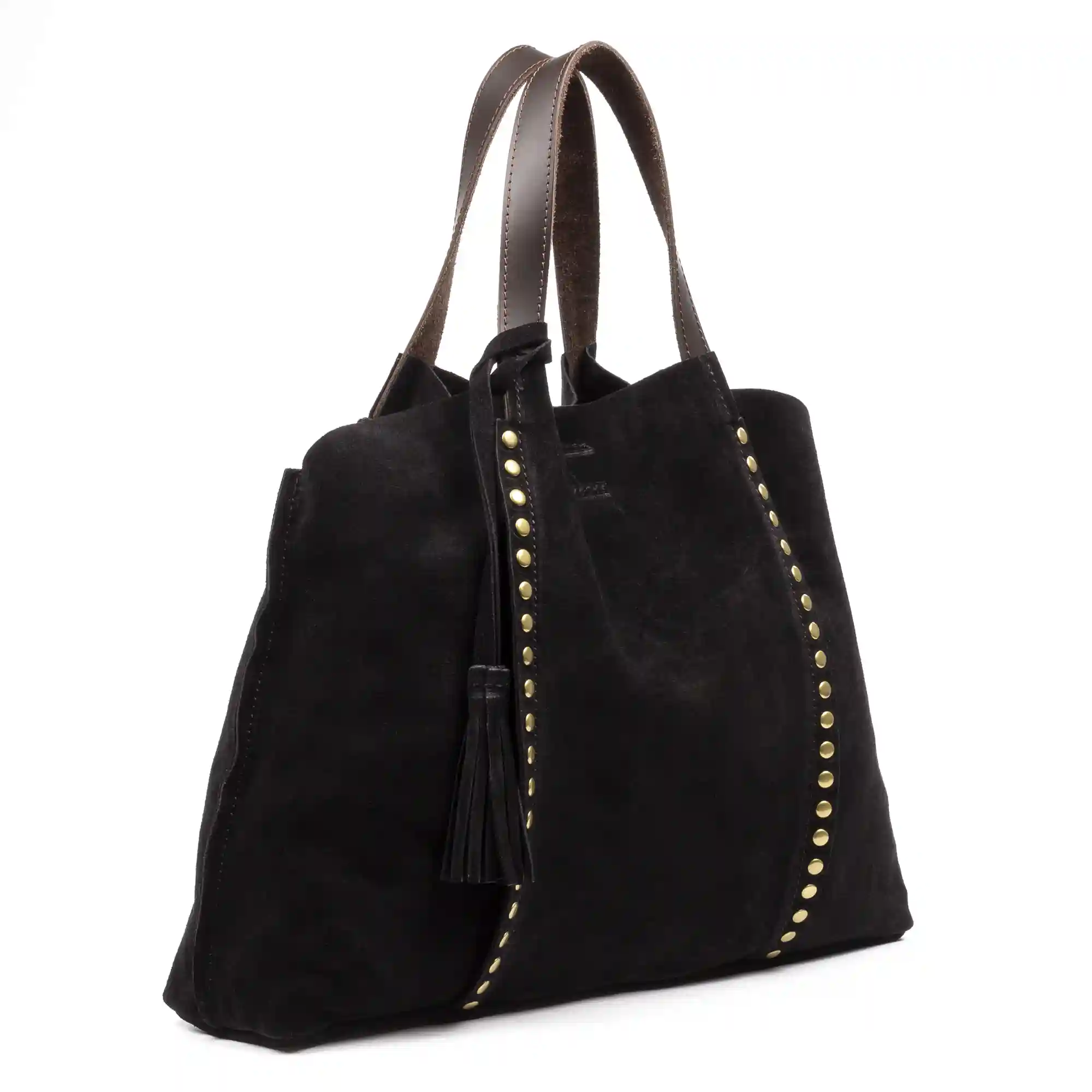 Firenze Artegiani Airola Bolso Shopper Mujer. Tejido Gamuza Sin Acabado