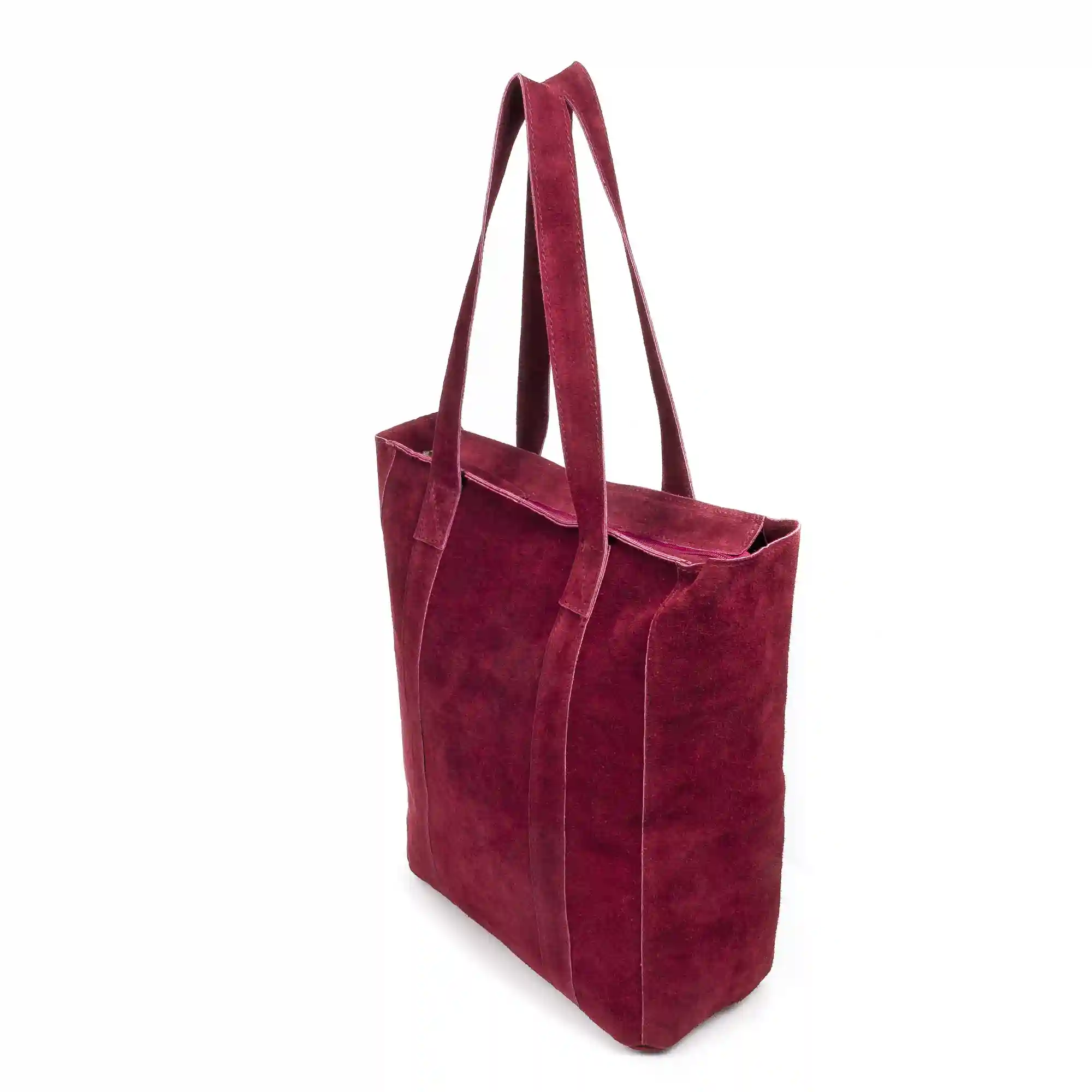 Firenze Artegiani Albagiara Bolso Shopper Mujer. Piel Auténtica Gamuza