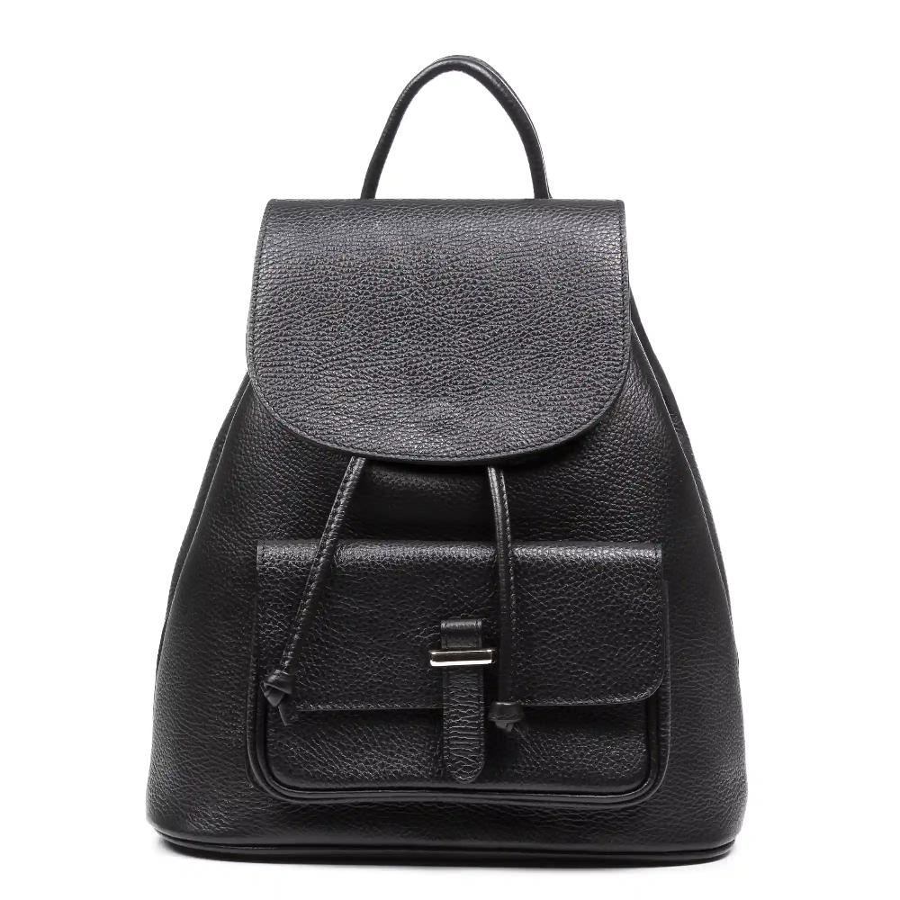 Firenze artegiani Albiense bolso mochila de mujer. Piel auténtica acabado Dollaro