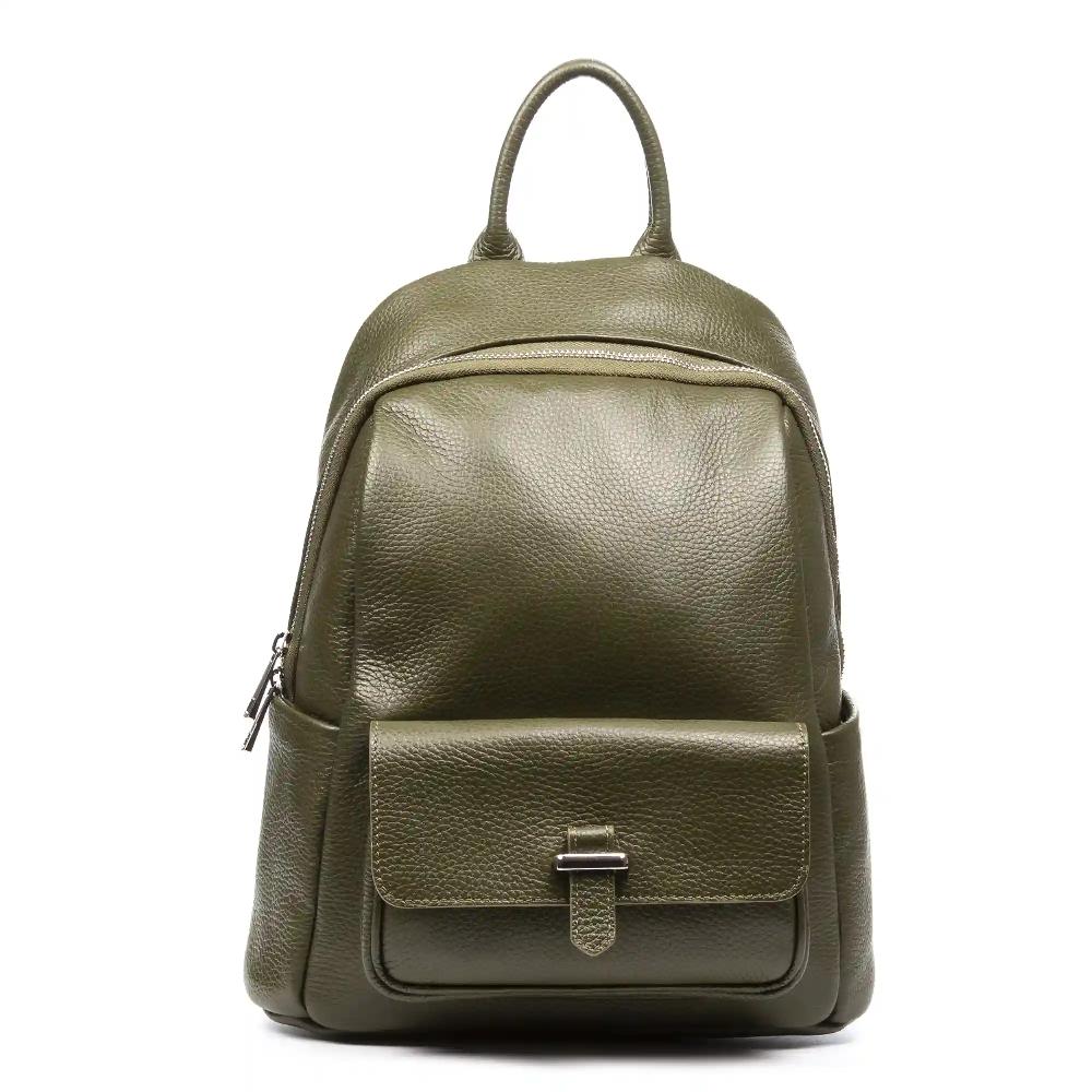 Firenze artegiani Albignasego bolso mochila de mujer. Piel auténtica acabado Dollaro