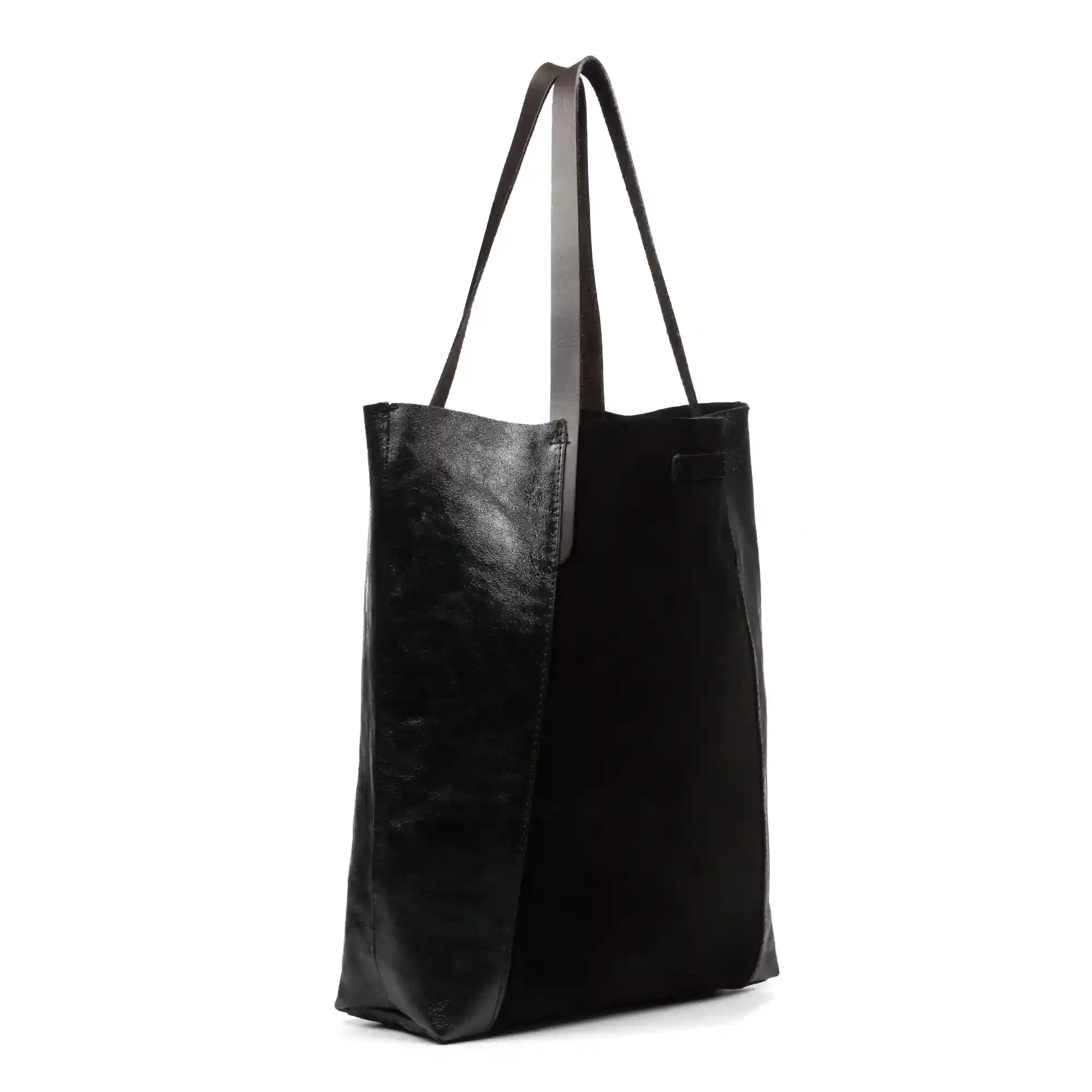 Firenze Artegiani Ales Bolso Shopper Mujer. Piel Auténtica Gamuza Lacada