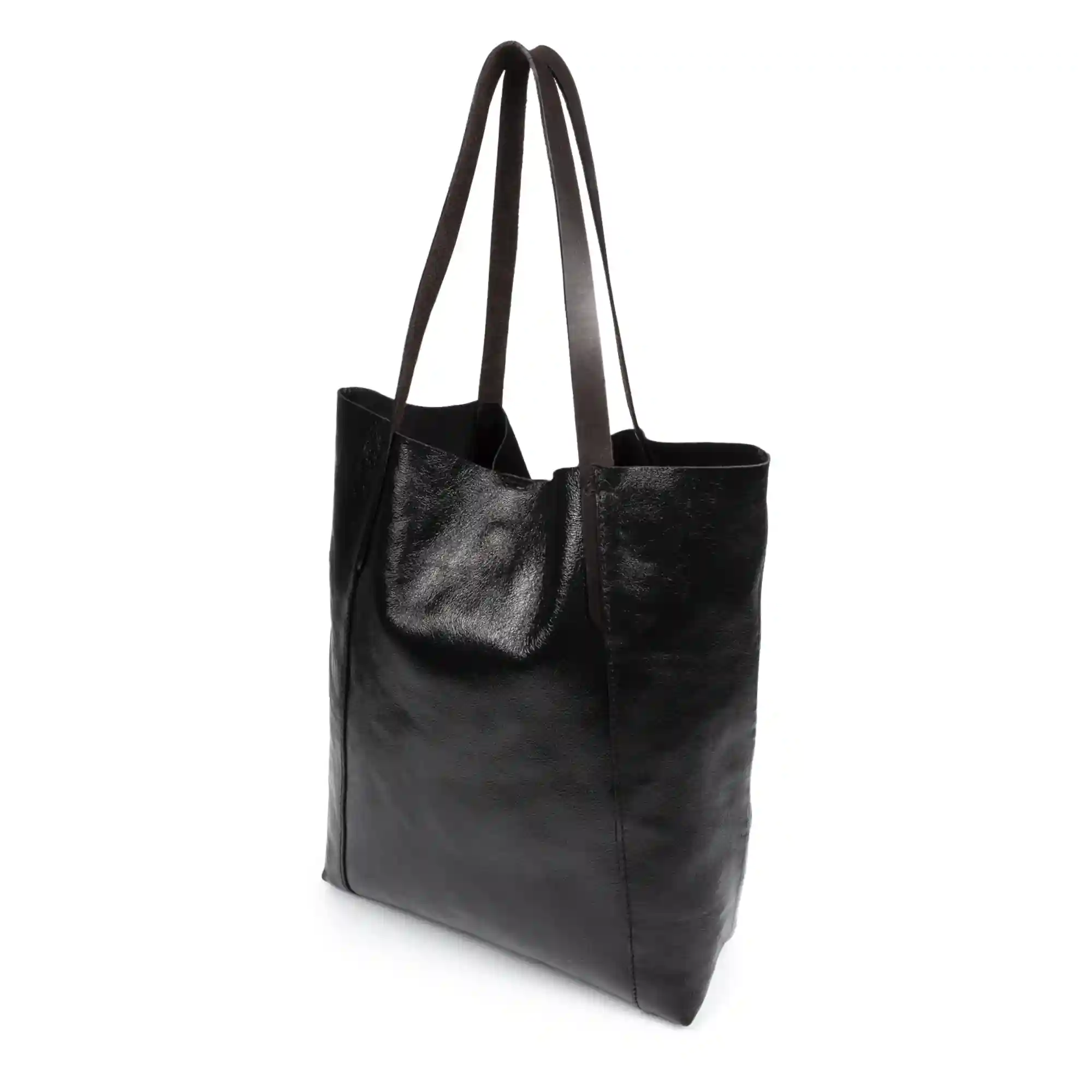 Firenze Artegiani Ales Bolso Shopper Mujer. Piel Auténtica Gamuza Lacada